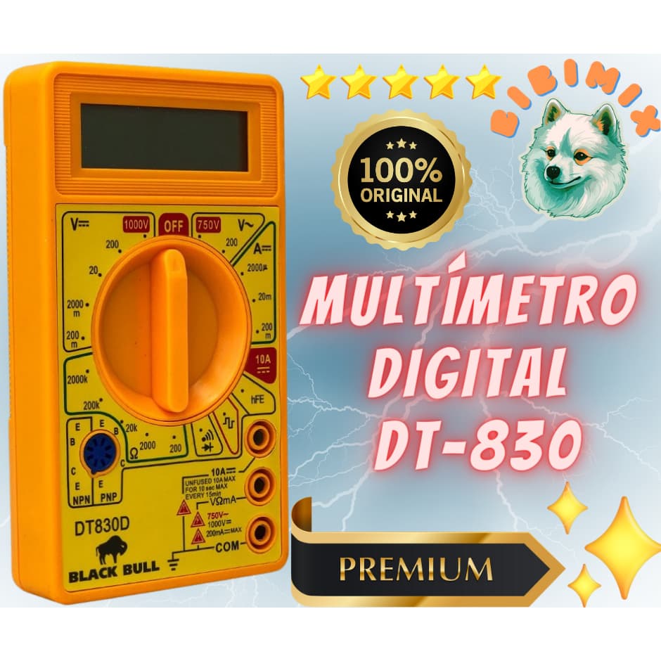 Multímetro Digital DT-830B