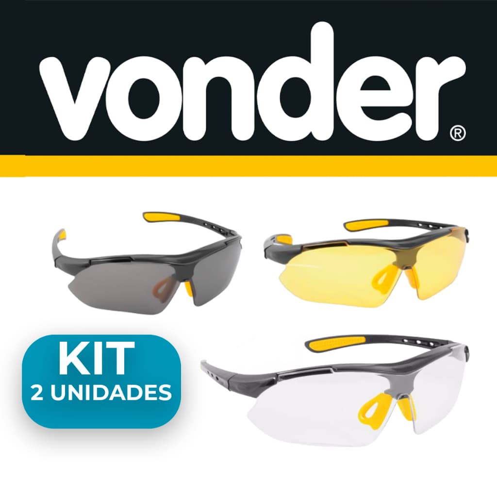 Óculos de Proteção Incolor Antirrisco